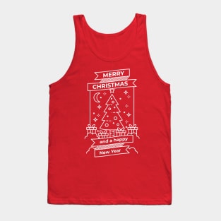 Merry Christmas Greeting Card Tank Top